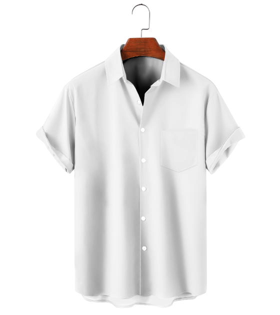 男数码印花精品翻领短袖衬衫-LTM10086S - 四面弹-120g/S